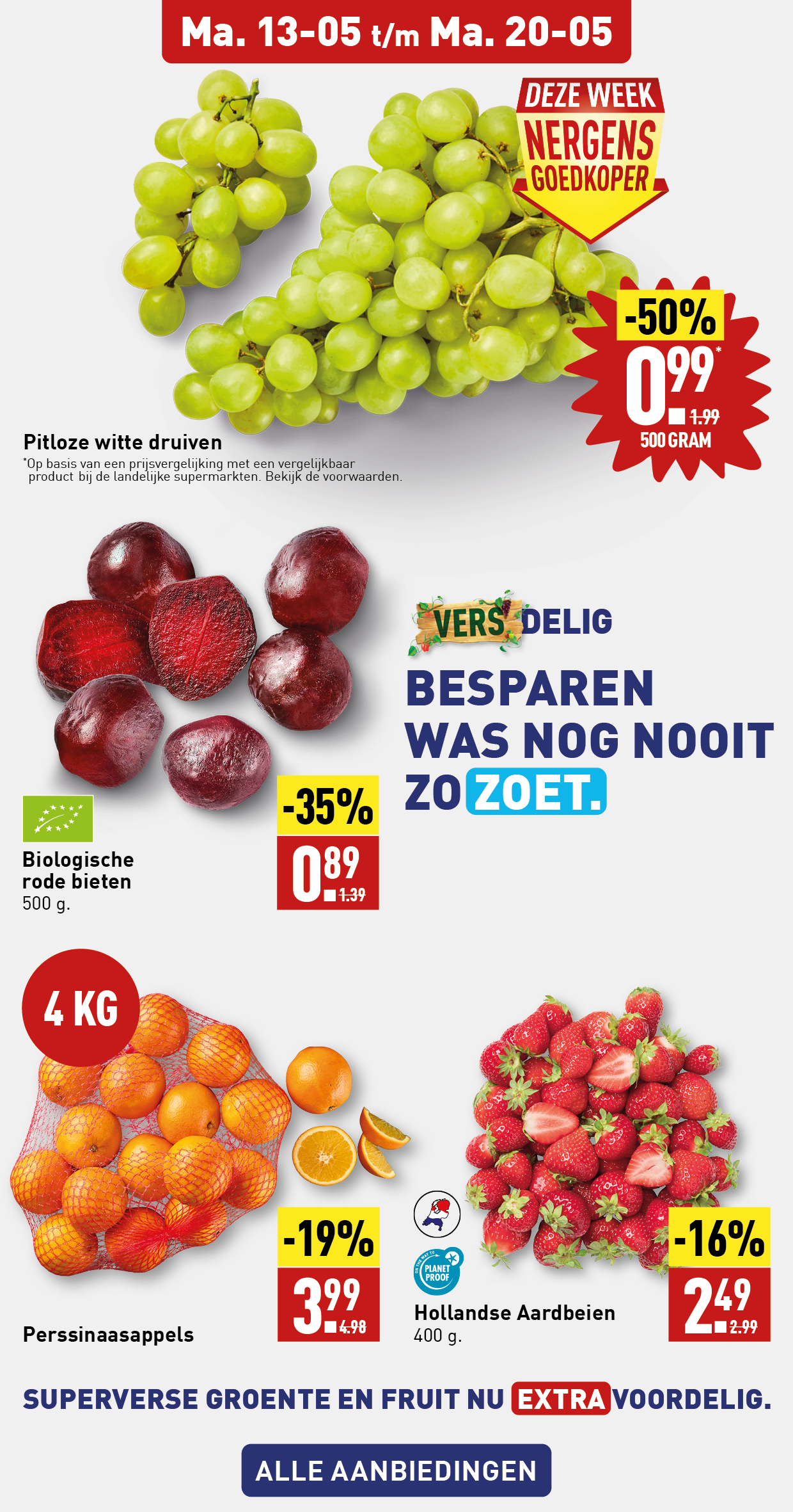 Deze week nergens goedkoper versdelig