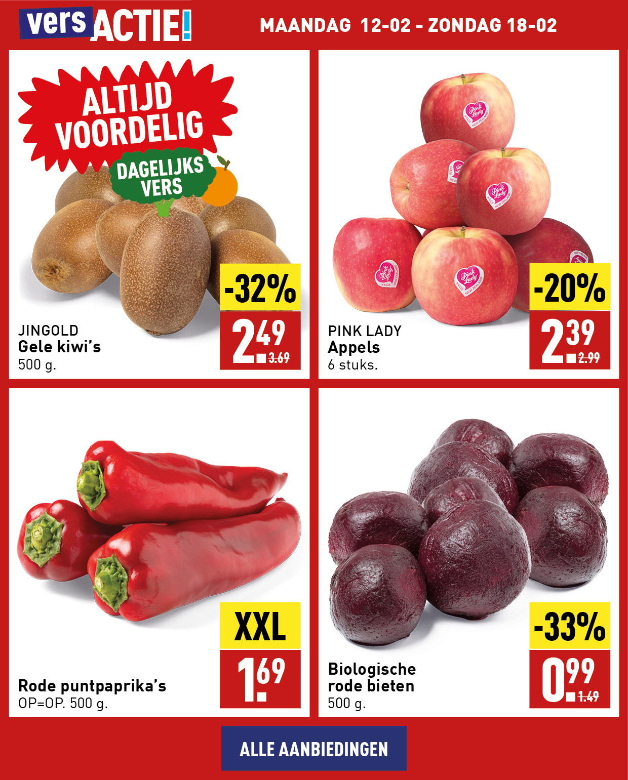 Altijd voordelig, dagelijks vers