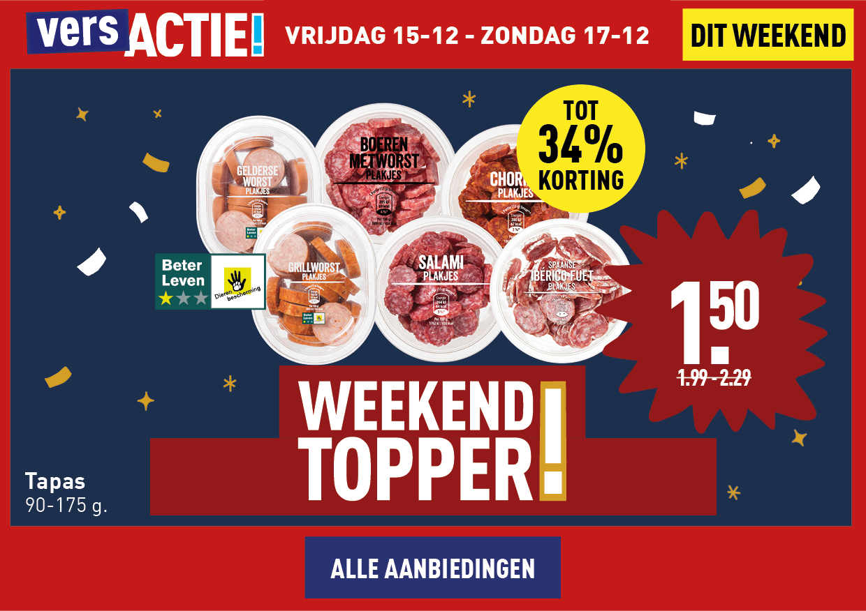 Weekendtopper tapas