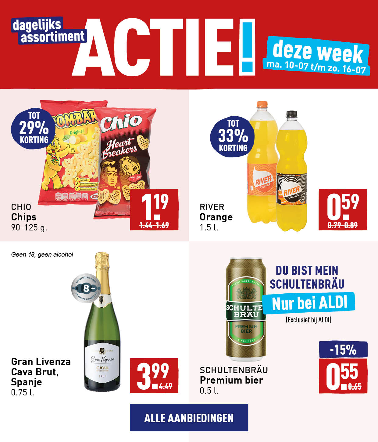 Dagelijks assortiment afgeprijsd 