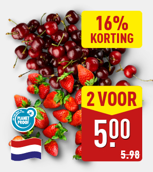 Aardbeien en kersen