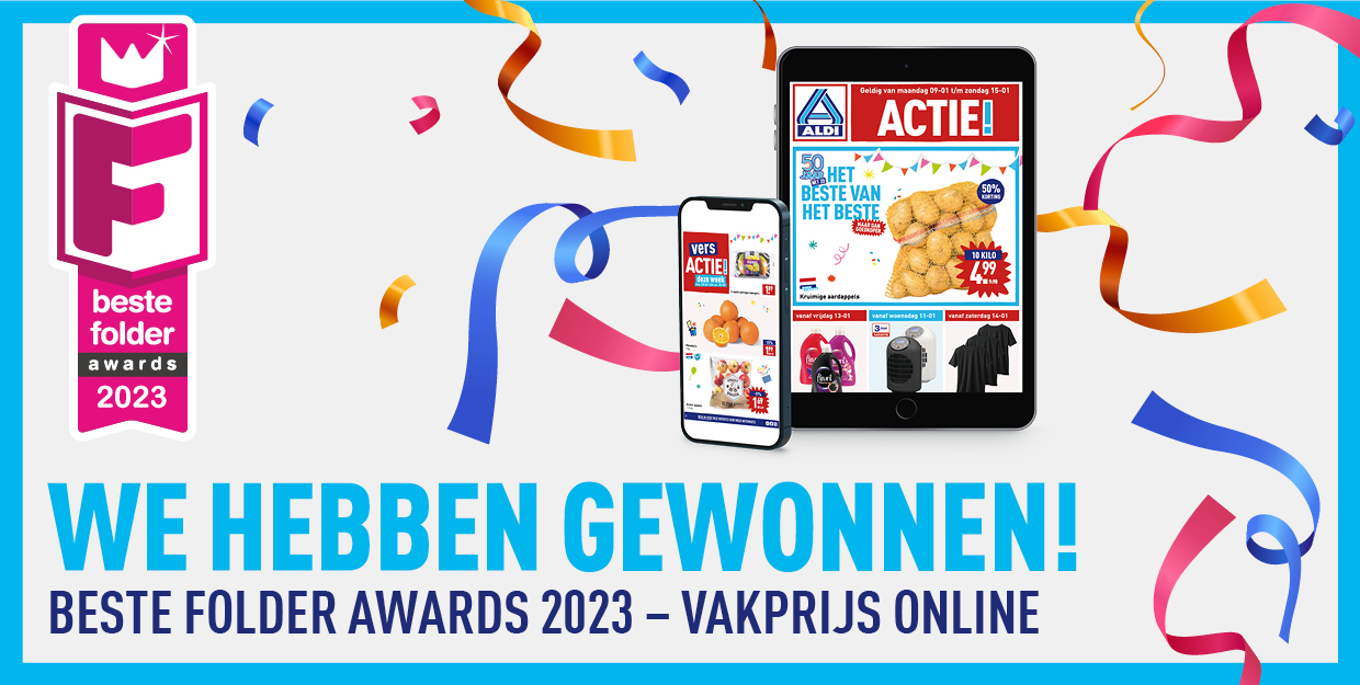 Reclamefolder award 2023 gewonnen