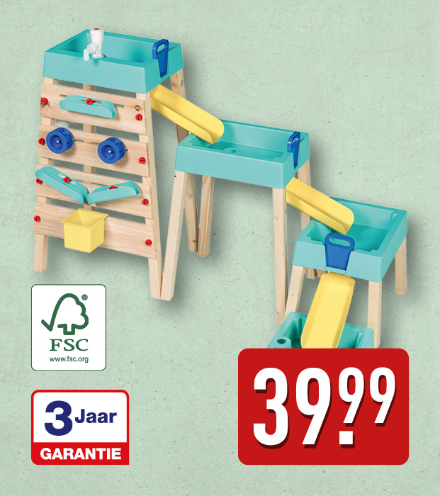 Houten waterval