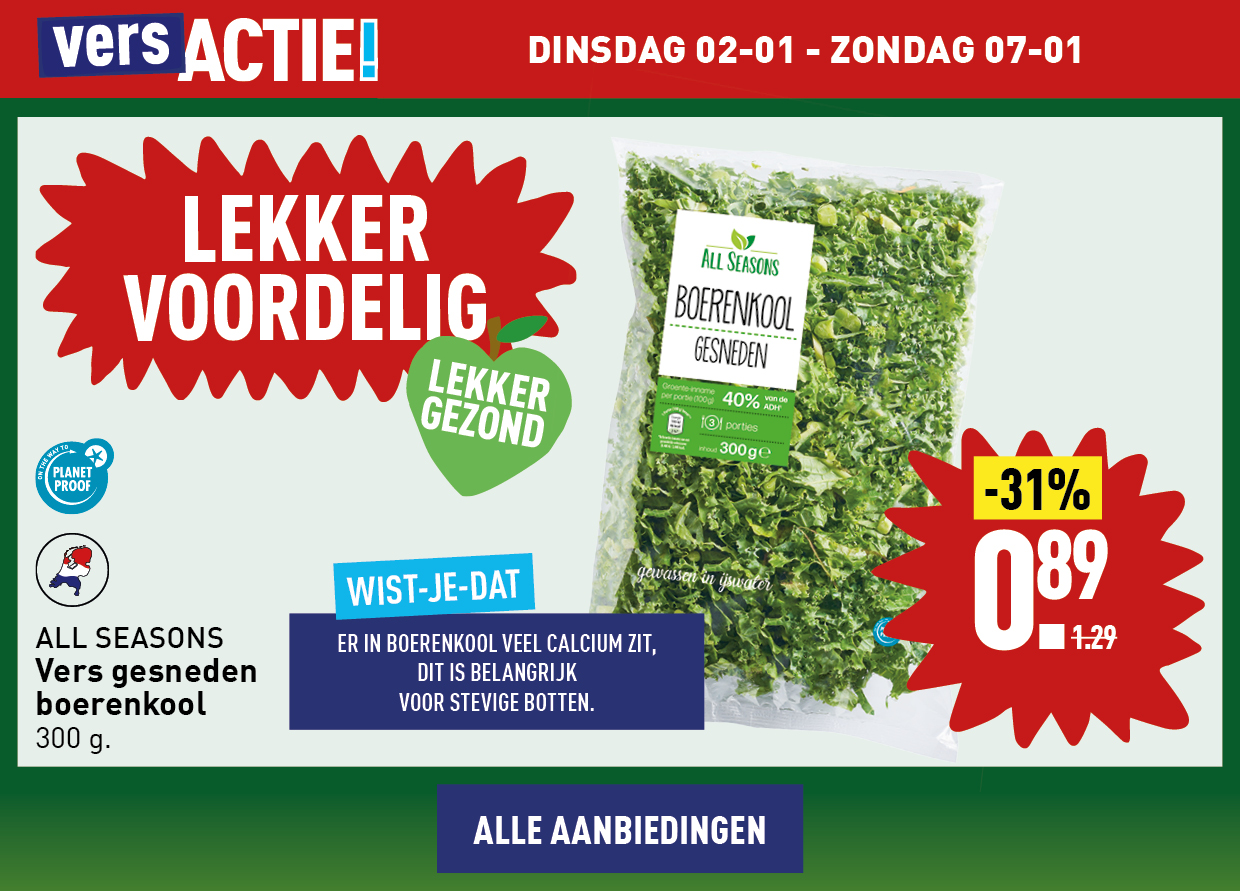 Versacties lekker voordelig, lekker gezond