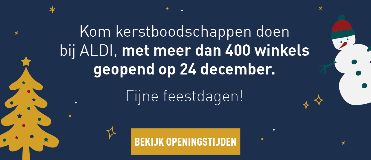 Openingstijden kerst