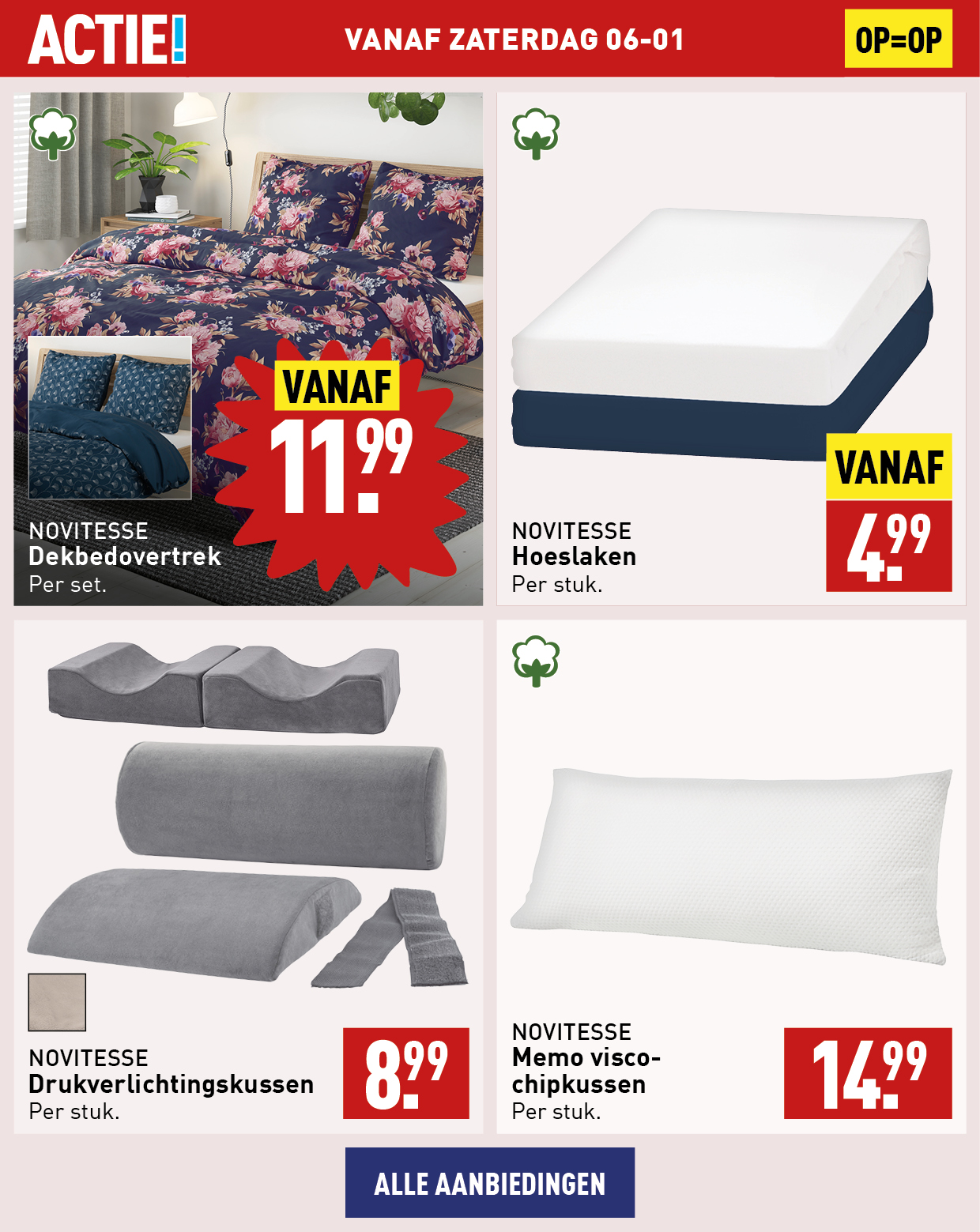 Beddengoed kussens