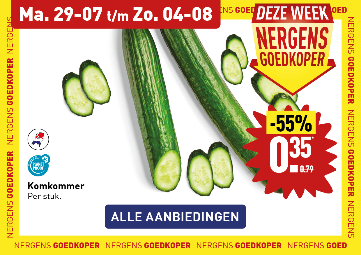 Deze week nergens goedkoper