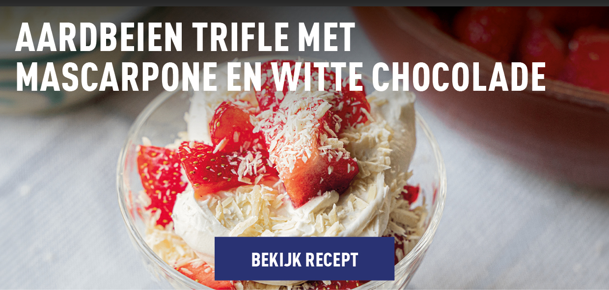 Aardbei trifle