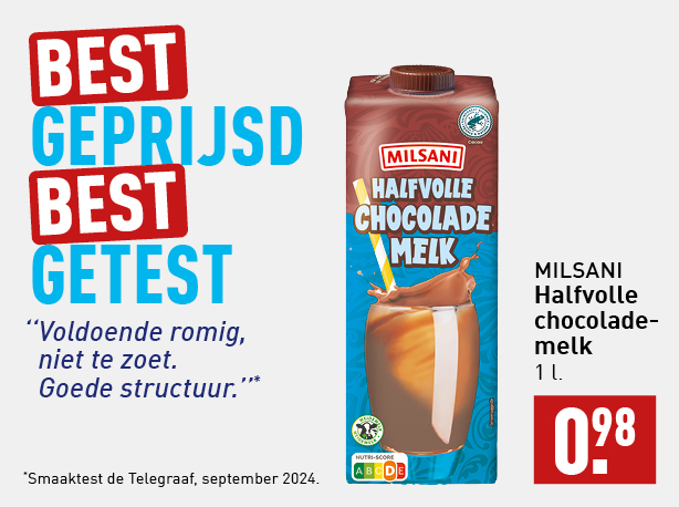 Winnaars chocomelk