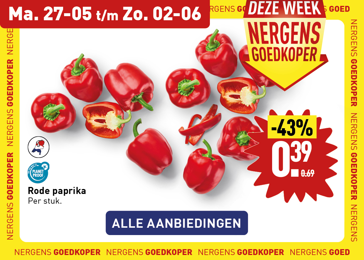 Deze week nergens goedkoper