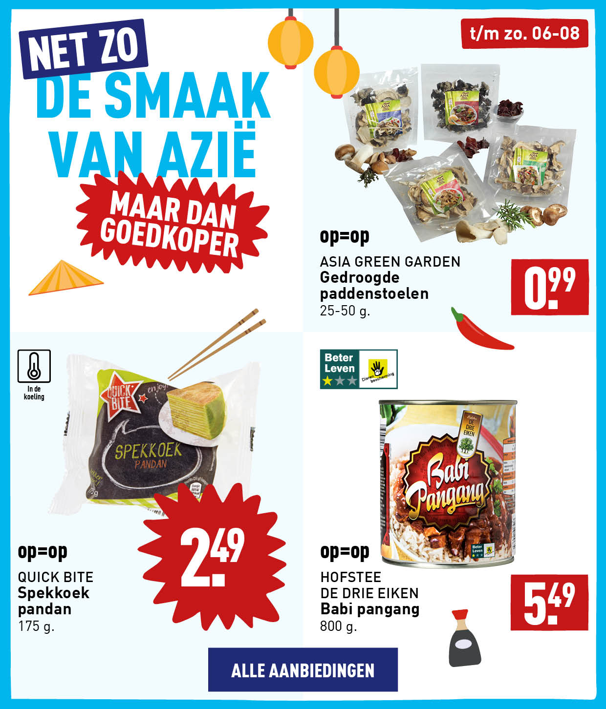 Net zo de smaak van Azie, maar dan goedkoper