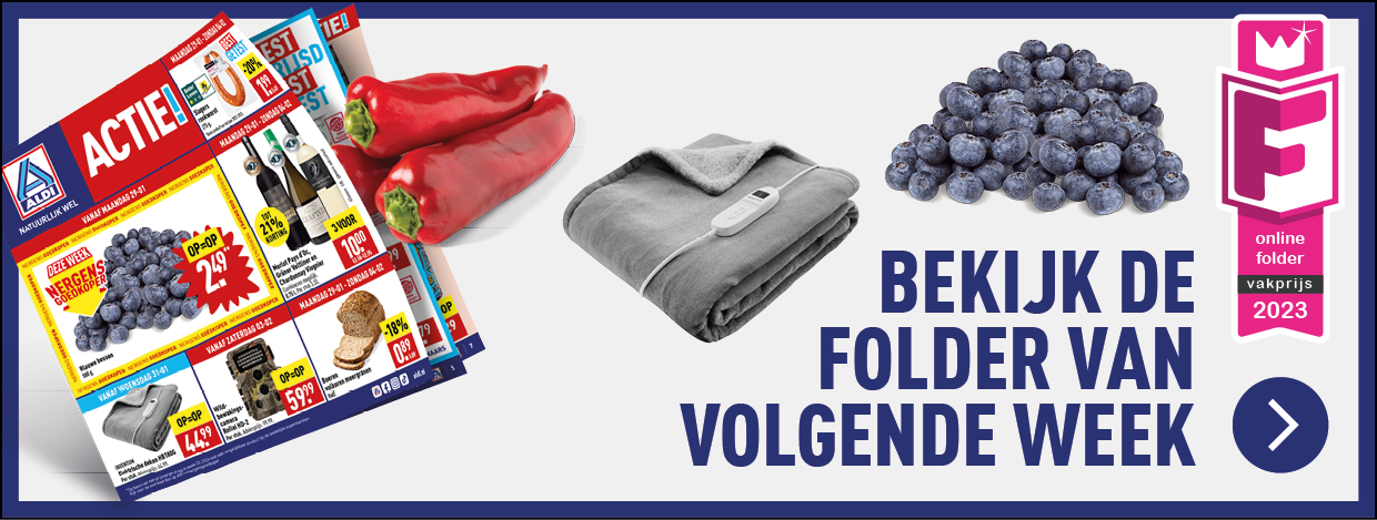 Folder volgende week