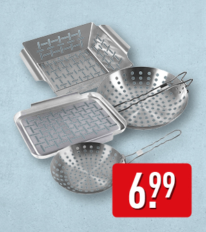 Rvs schaal of grillbakjes