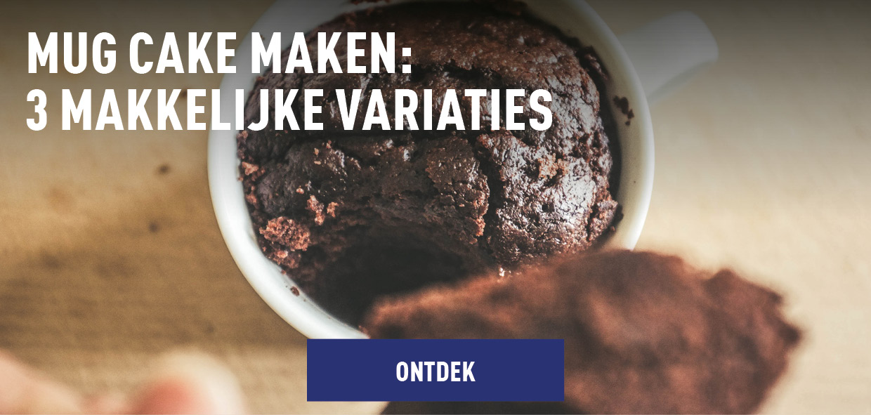 Mug cake maken
