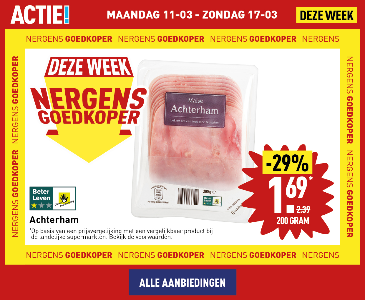 Deze week nergens goedkoper