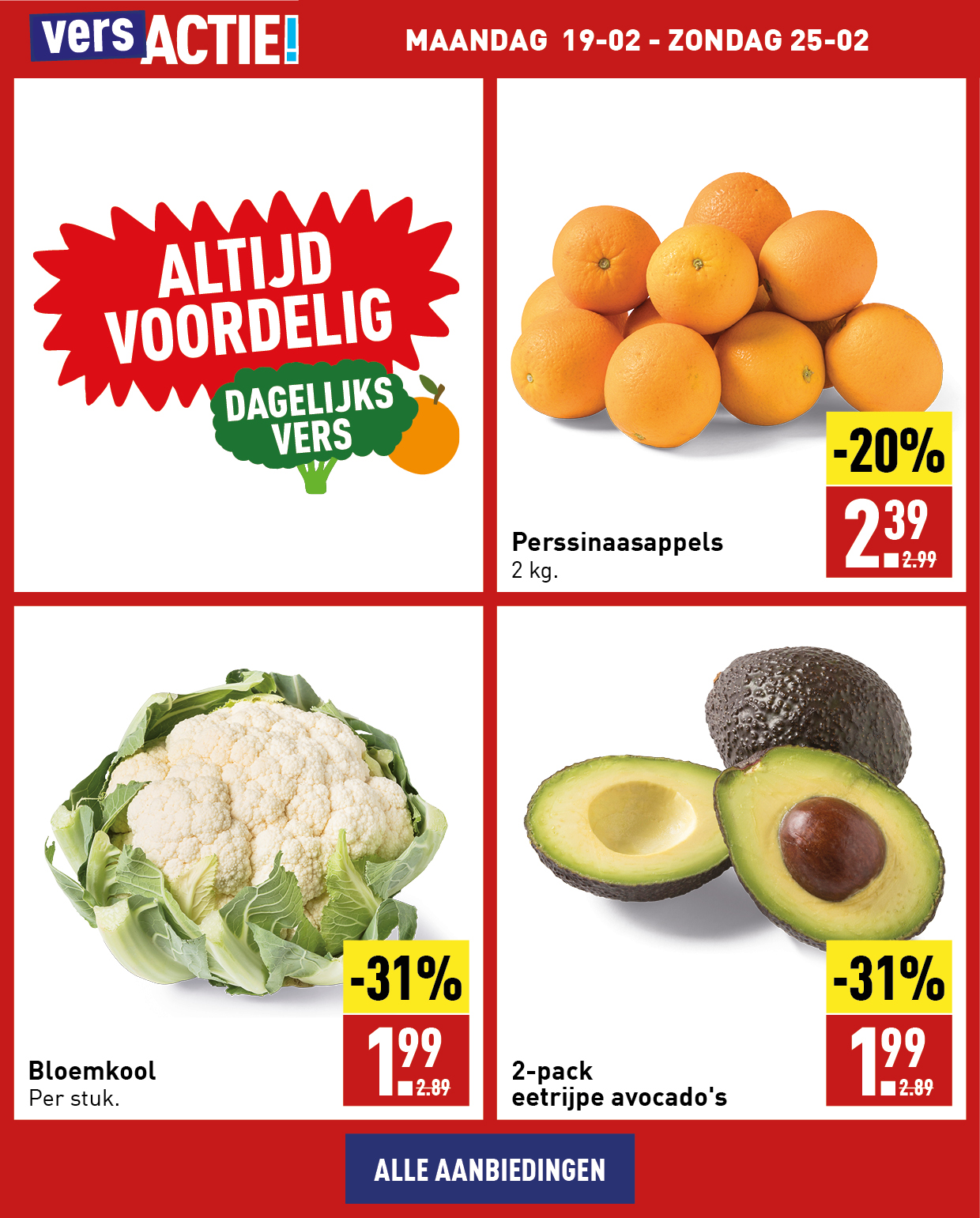 Altijd voordelig, dagelijks vers