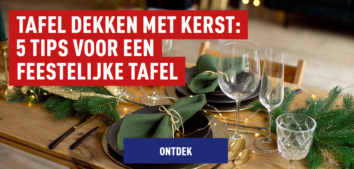 Tafel dekken kerst