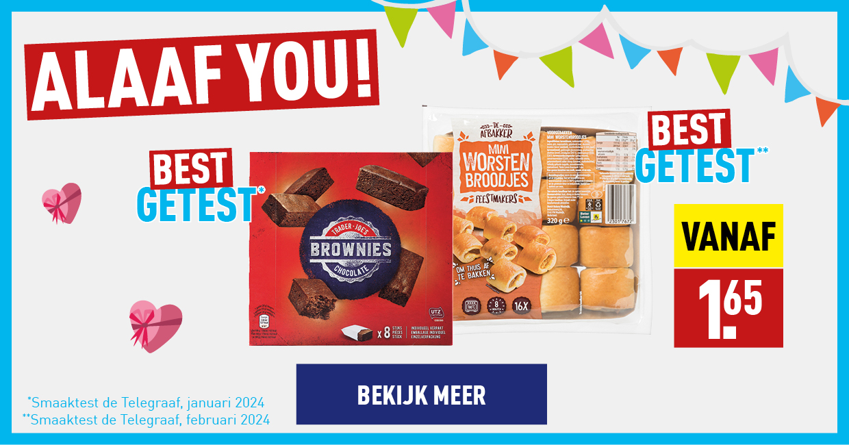 Winnaars inhaker brownie en worstenbroodjes